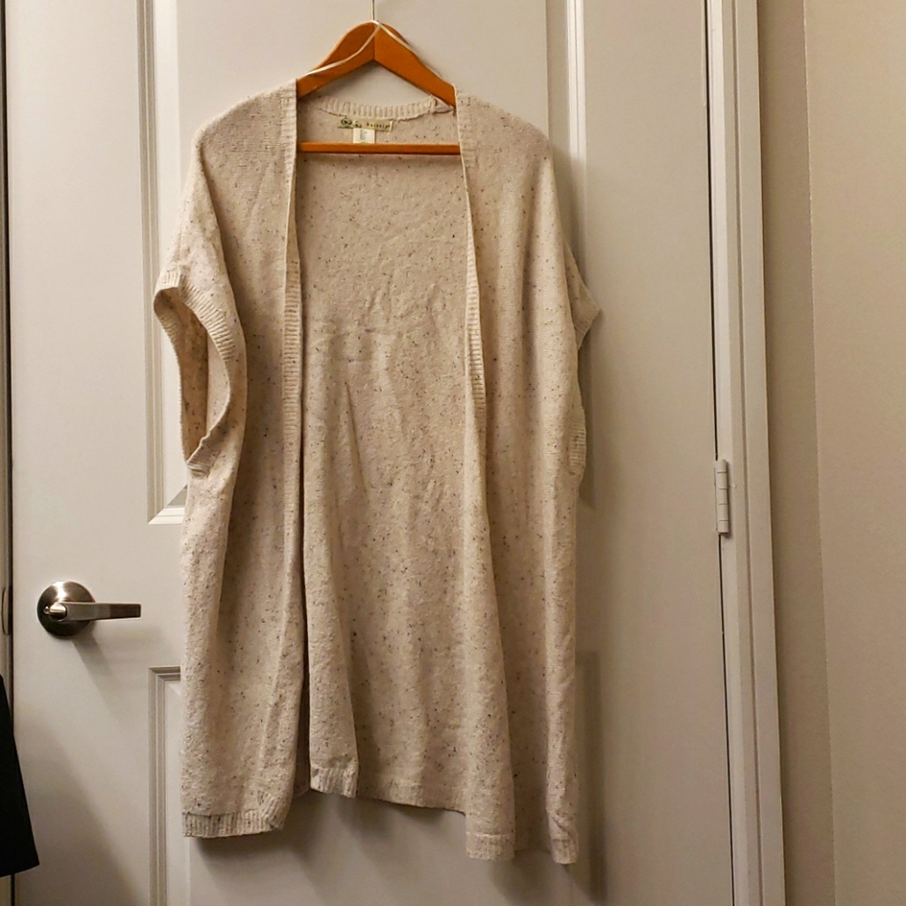 Kaisely Long Open Front Cardigan Size Small